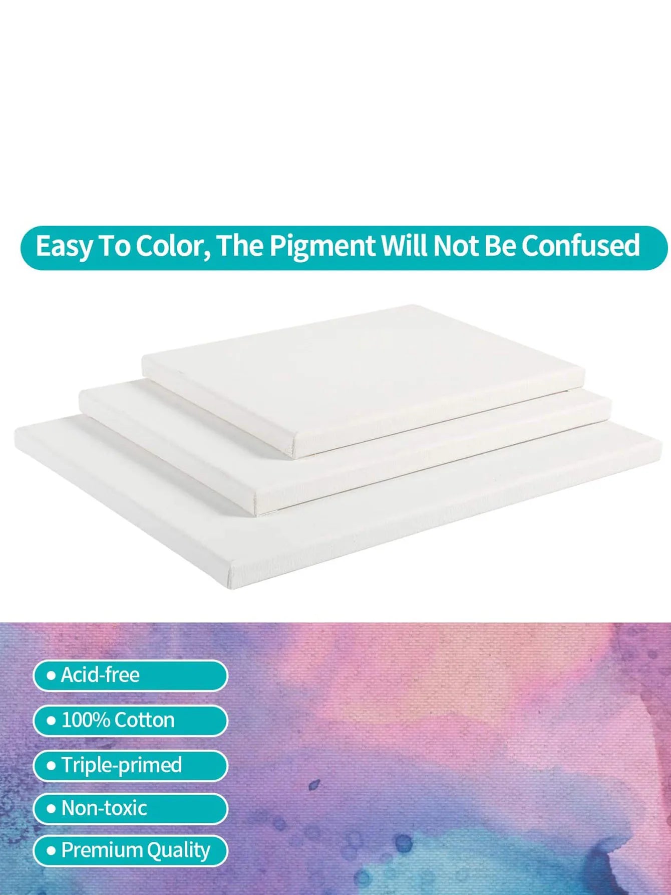 Bview Art Professional 100 Cotton 20x30cm Stretched Canvas Oil