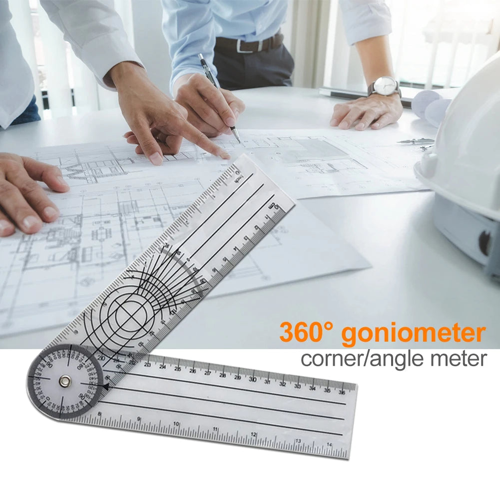 7-Inch 360° Goniometer Multi-Ruler – Angle Protractor with Parallel Lines Measuring Tool Peaceful Pleasures Health and Wellness