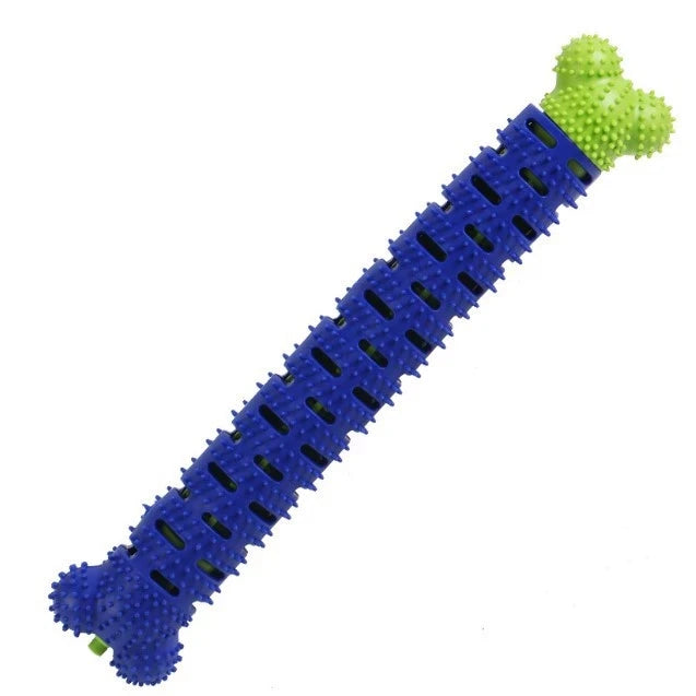 Dog Teeth Cleaning Chew Toy | Food Grade Rubber Bone Dog Chew Toy Peaceful Pleasures Health and Wellness Blue
