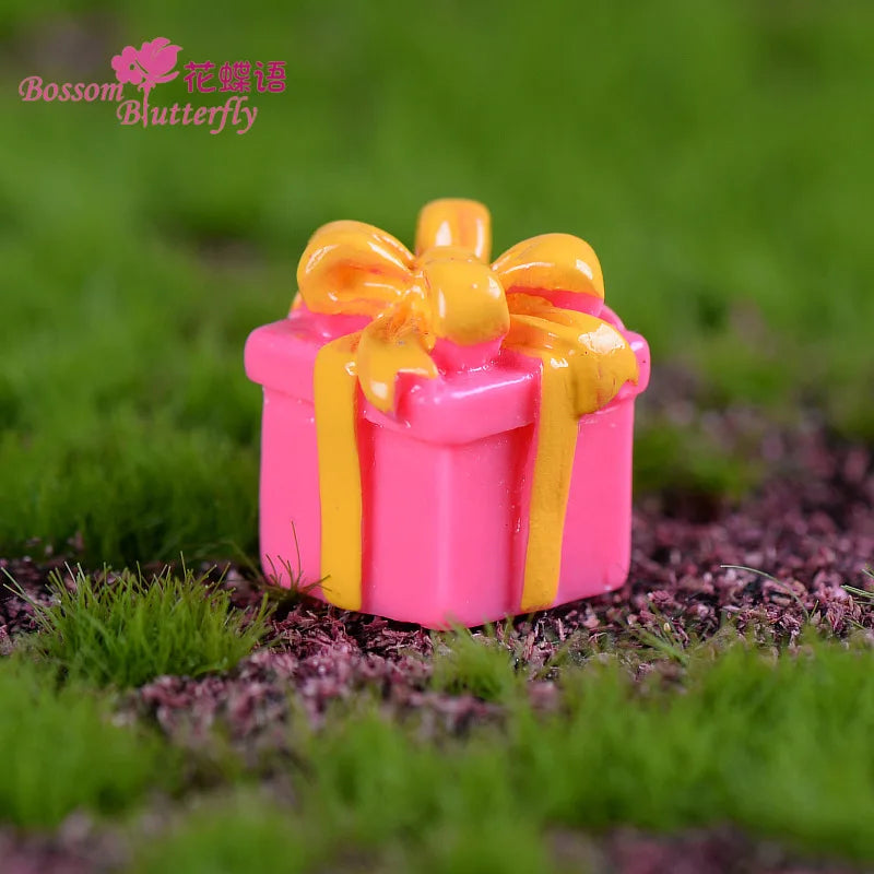 Fairy Garden Cartoon Ornaments Resin Craft Christmas Santa Snowflake