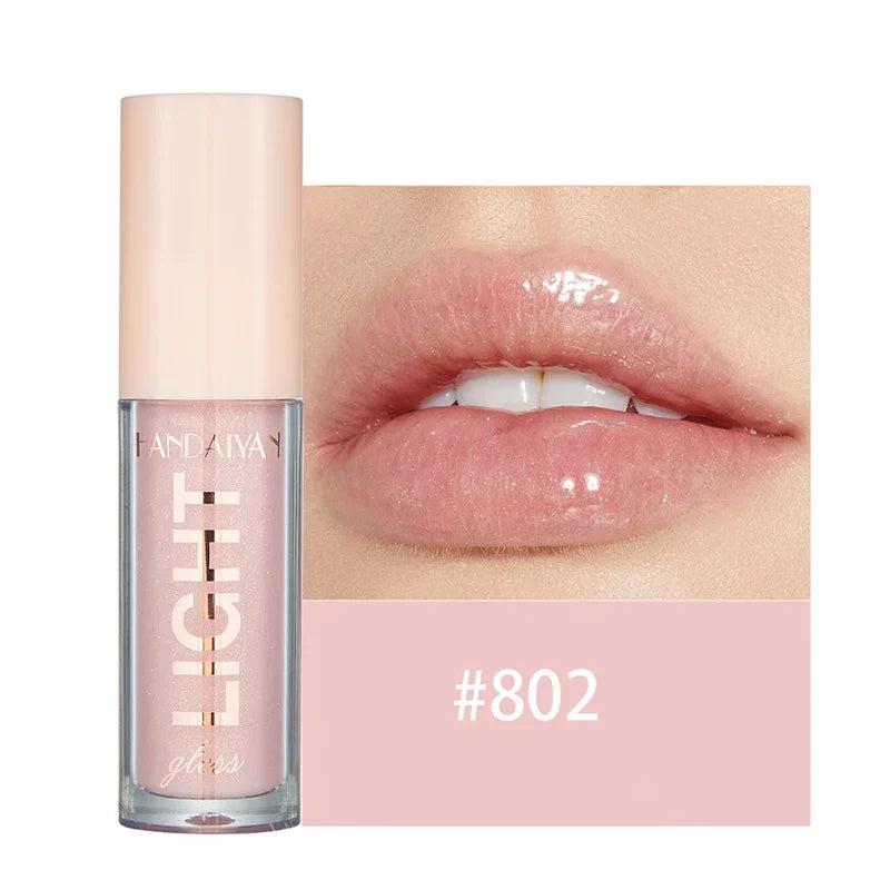 12-Color Mirror Pearl Lip Gloss – Glitter Glaze Liquid Lipstick