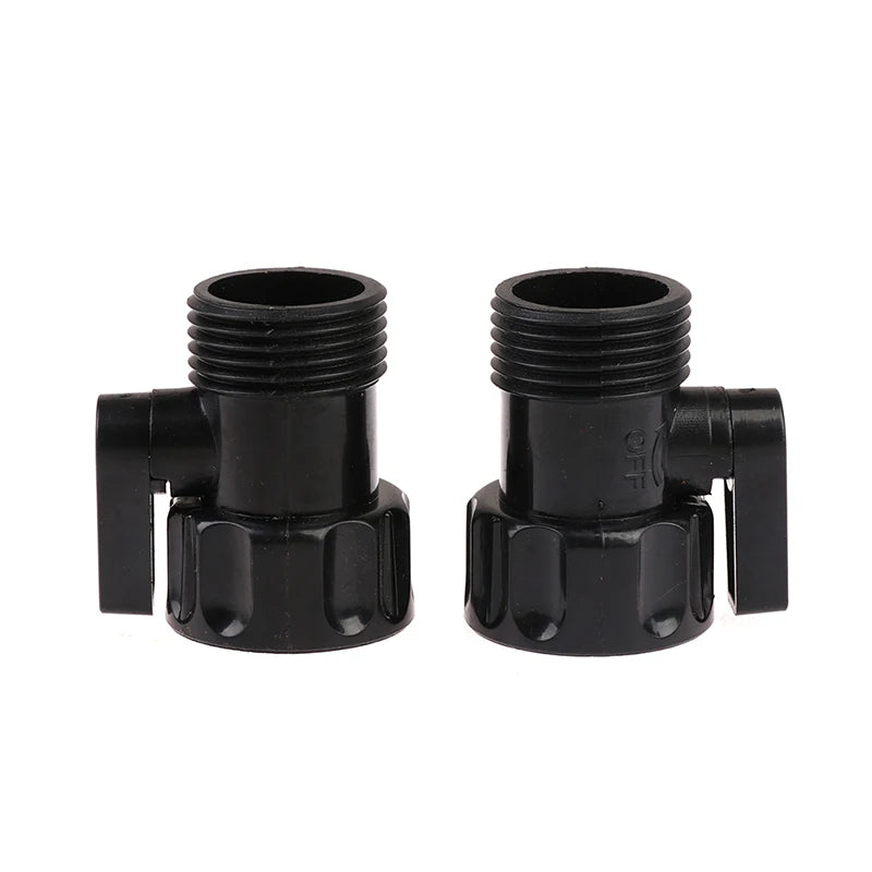 2pcs Garden Irrigation Valve 3/4" Male to Female Thread Extend Hose Switch Peaceful Pleasures Health and Wellness