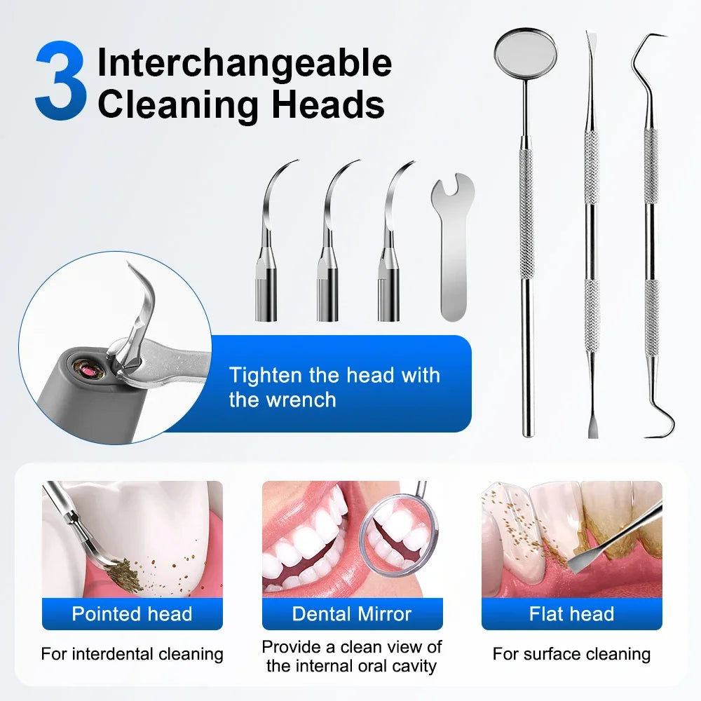 AFDEAL M1 Ultrasonic Teeth Cleaner – HD Camera & 5 Modes