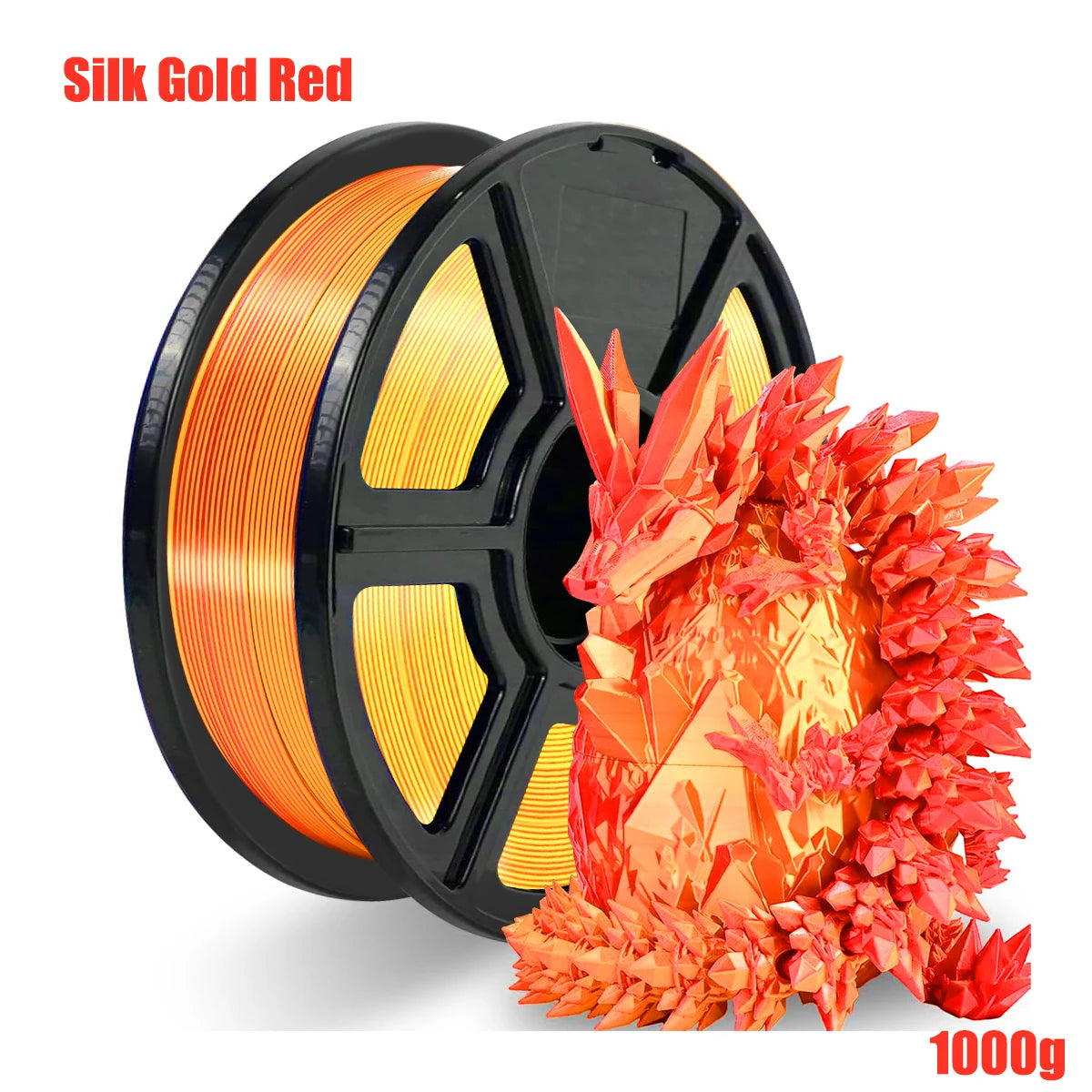 Dual-Color Shiny PLA Filament 1.75mm | 4 Colors, 200g–1kg