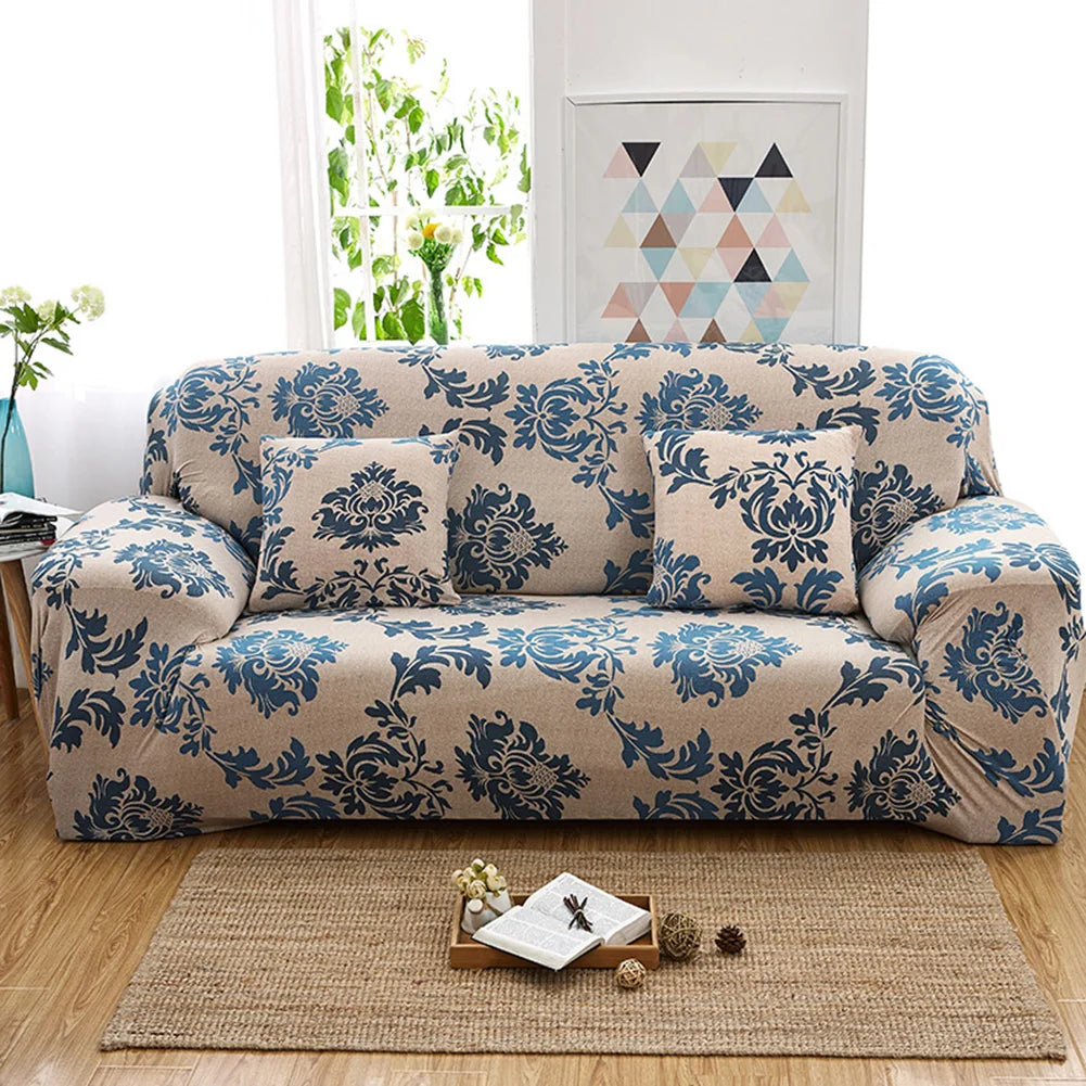 Printed Slipcover Stretch Sofa Cover with Pillowcase Couch Cover Furniture Protector For Bedroom Office Living Room Home Decor Peaceful Pleasures Health and Wellness