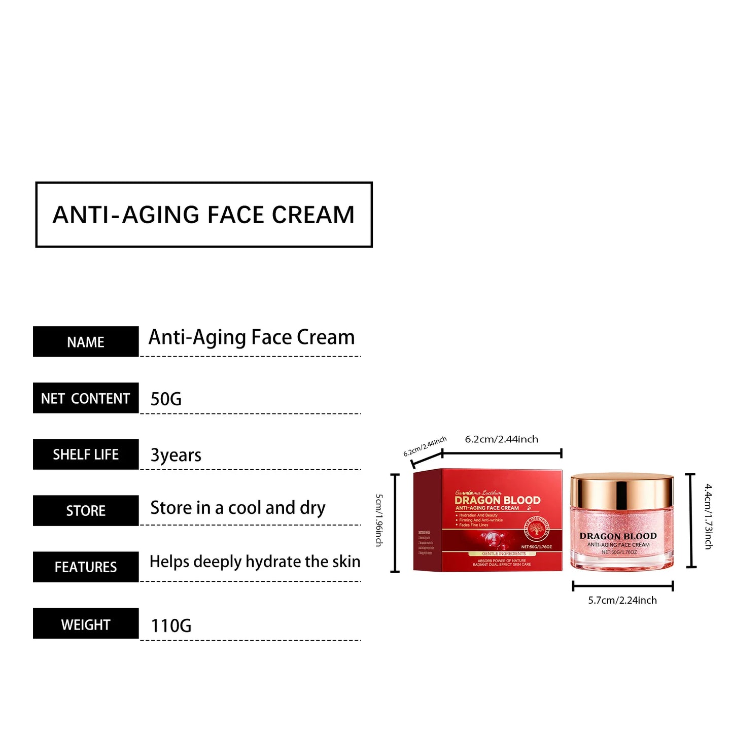 Dragon Blood Anti-Aging Serum & Retinol Cream Set | Firming