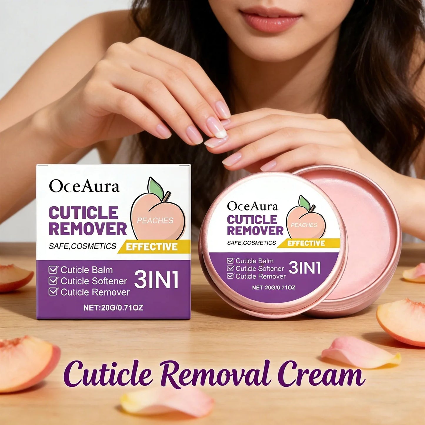 OceAura Exfoliating Hand Cream & Nail Cuticle Softener