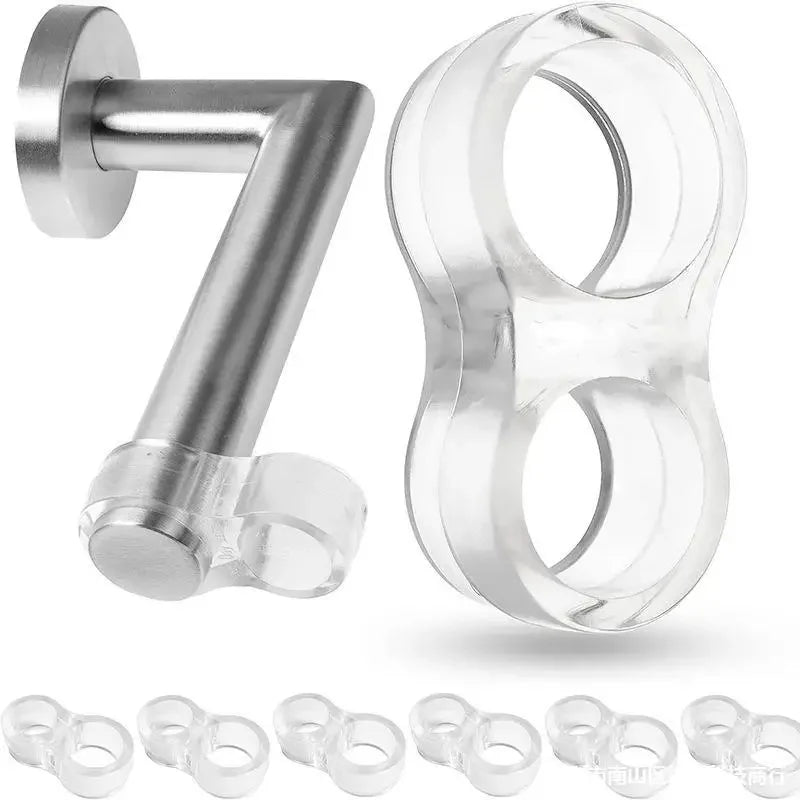 Transparent PVC Door Handle Stop Bumper Pads – 1 to 8 Pcs