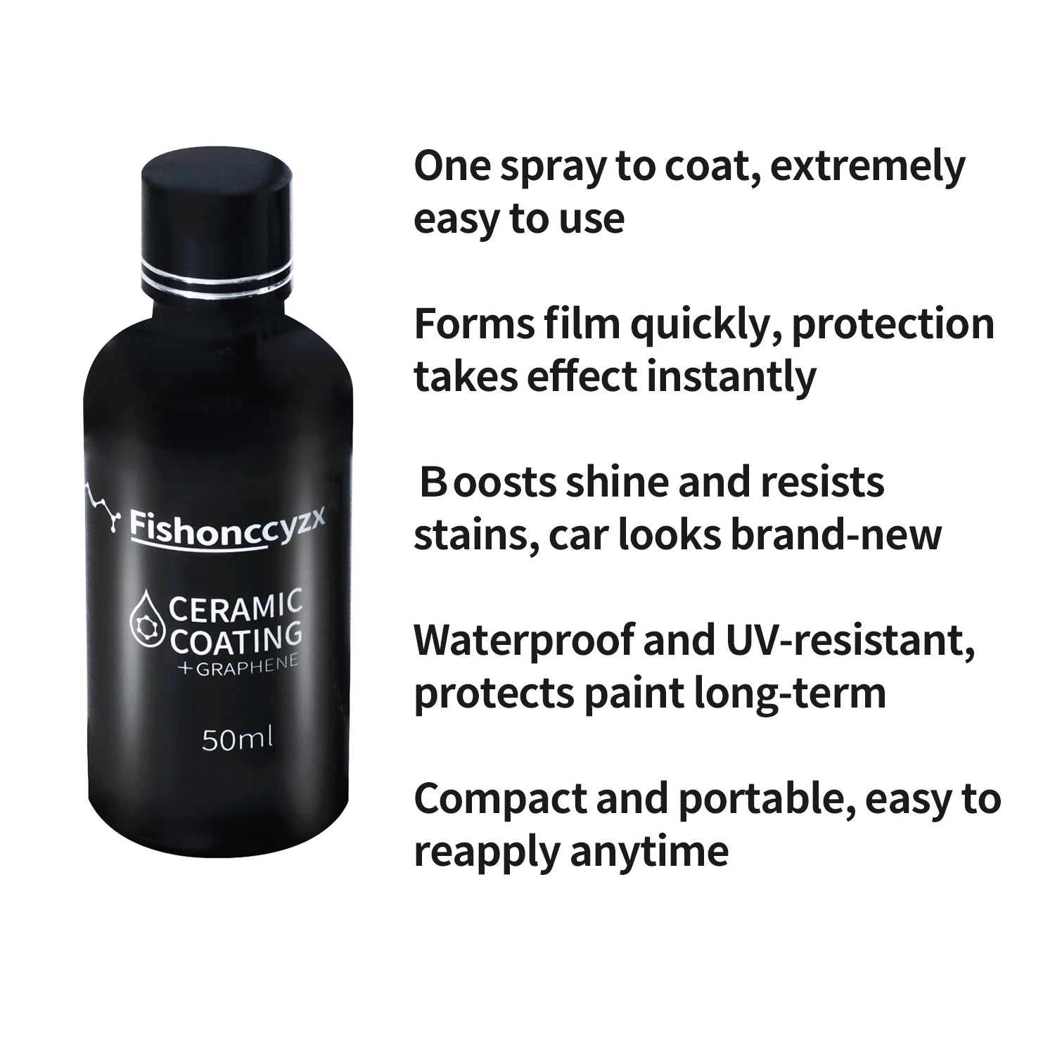 50ml Nano Ceramic Coating Graphene 9H Pro Hydrophobic Paint Protection Car High Temperature Resistance Scratch Resistance Peaceful Pleasures Health and Wellness