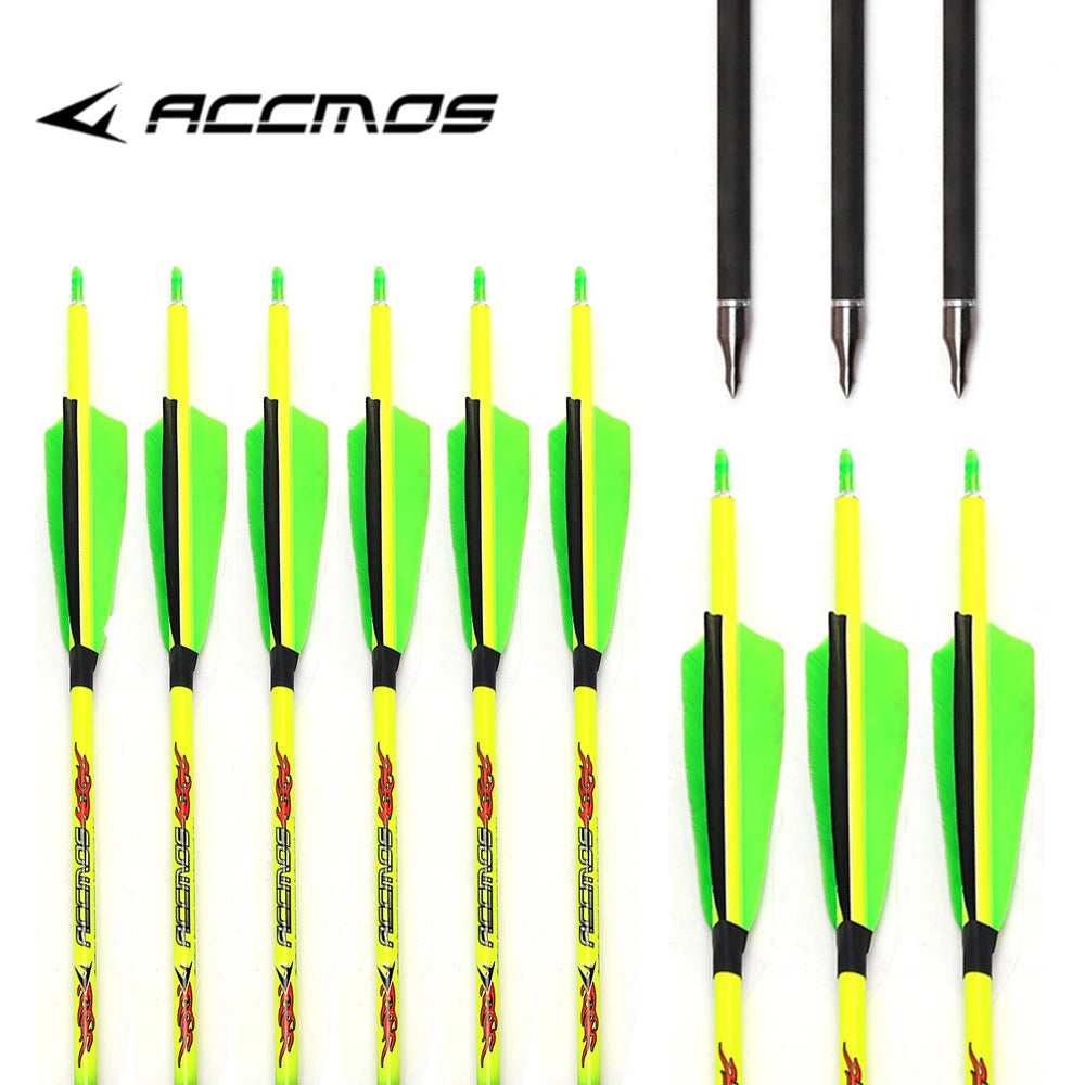 ACCMOS ID4 2 6 Pure Carbon Arrow Archery Spine 340 1000 Shaft