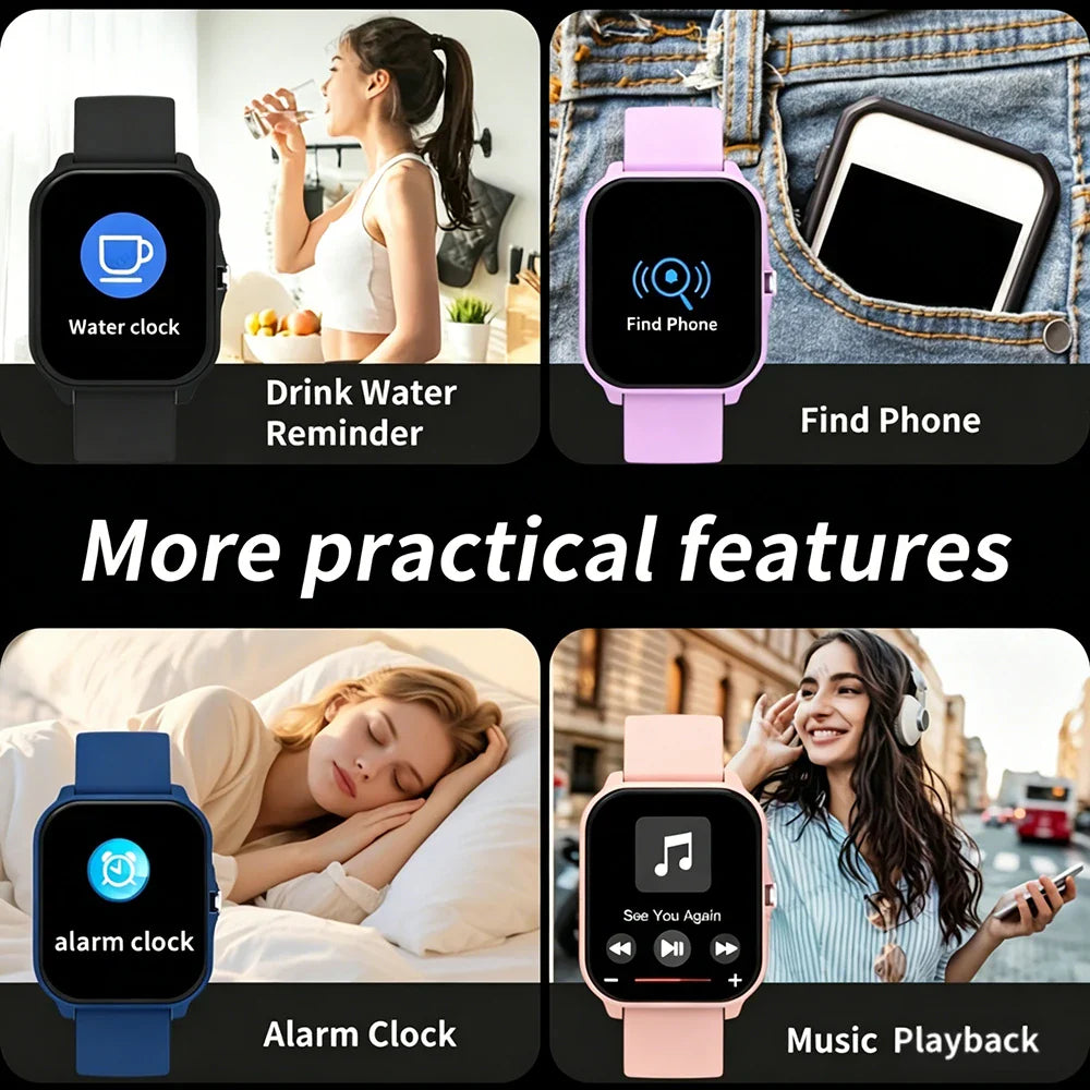 ERUN Smartwatch 1.83" HD Touchscreen | Calls, Music & Sports