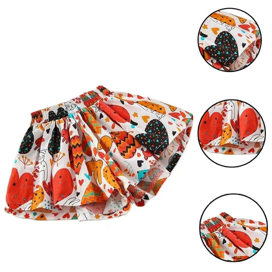 Girls Floral Skirt Shorts | Tutu Culottes for Kids Ages 2–7 Girls Skirt Shorts Peaceful Pleasures Health and Wellness