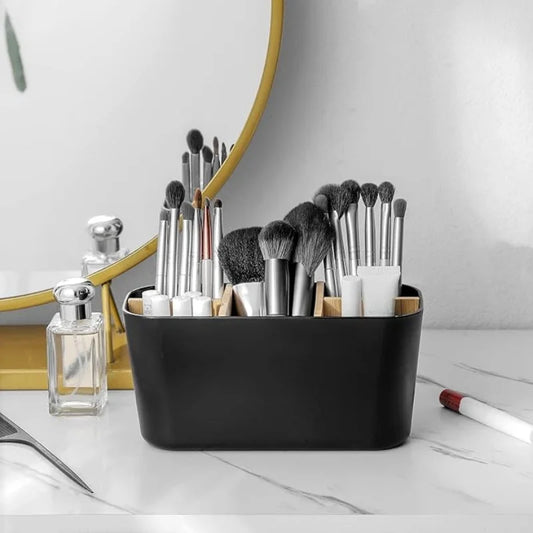 Bamboo Toothbrush Holder 5 Slots – Bathroom Countertop Organizer Toothbrush Holder Peaceful Pleasures Health and Wellness