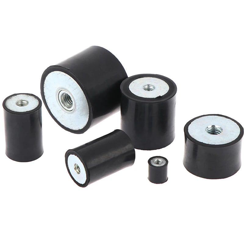 M4-M8 Female Thread Rubber Shock Absorber Anti Vibration Pad Damper-Metal Silentblock Type DD Rubber Mount Flat Base Block Peaceful Pleasures Health and Wellness