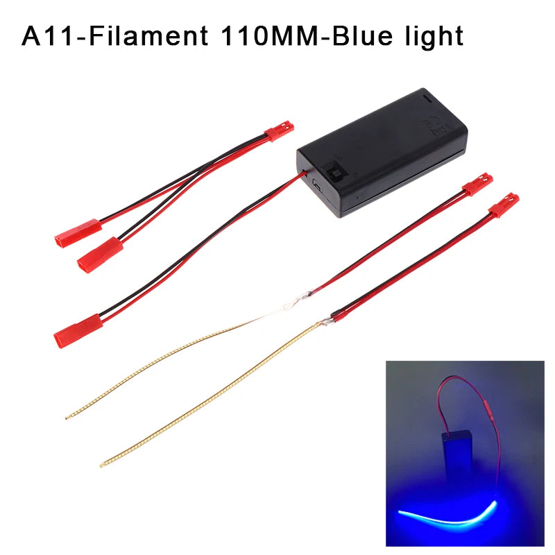DC3V LED COB Filament Flexible Lamp 3000K 6000K 110mm 190mm 300mm Bulb Parts LED Diode Decor With AA Batteries Box Peaceful Pleasures Health and Wellness A11