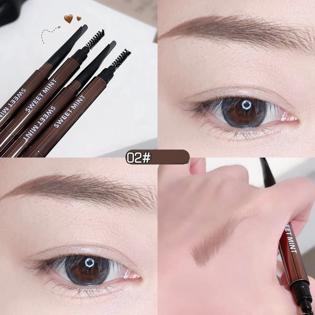 Double-Ended Waterproof Eyebrow Pencil – Ultra Fine & Long Lasting