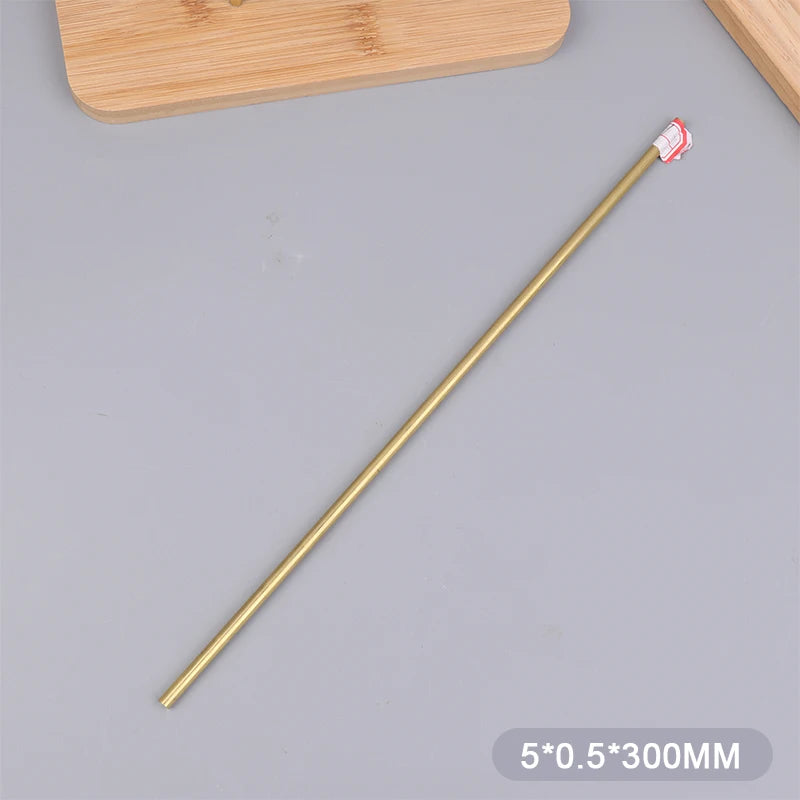 Brass Tube Dia 2/3/4/5/6/7/8/9/10/11/12/13/14/15mm Length 300mm 0.5mm Wall Brass Pipe Modelmaking Rod Cutting Tool Replacement Peaceful Pleasures Health and Wellness 5mm