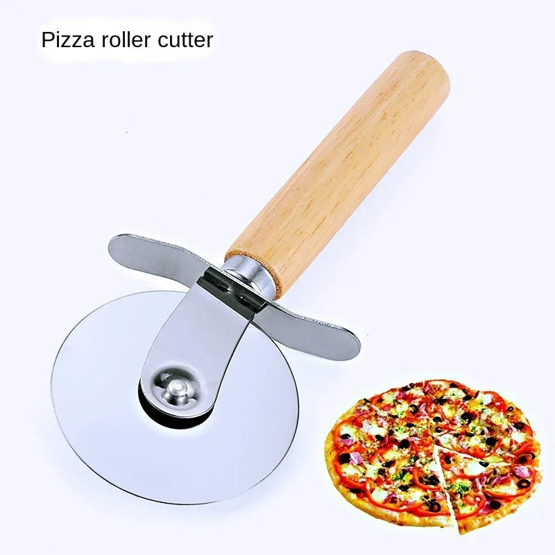 Oven Pizza Accessories Cutting Wheel Baking Supplies Stainless Steel Pizza Cutter Pastry and Pastry Accessories Slicer Shovel Peaceful Pleasures Health and Wellness