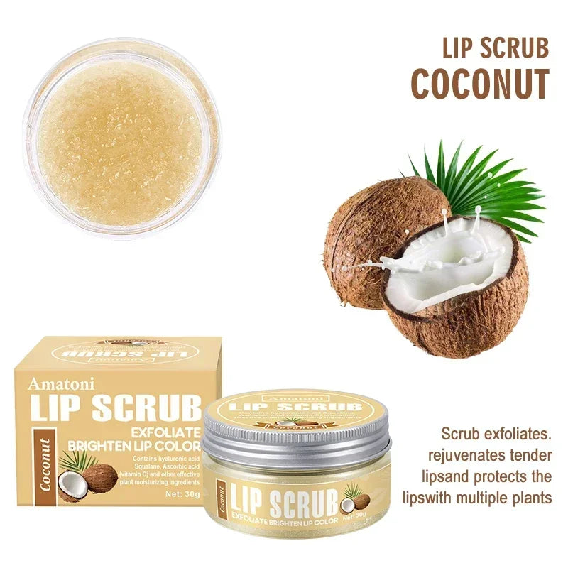 Exfoliating Lip Scrub 30g | Raspberry, Vanilla, Coconut & Watermelon