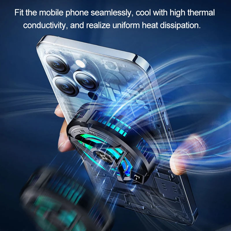 Cooling Fan Mobile Phone Cooler Fan Processor Cooler Phone Gaming Phone Cooler For Games Phone Cooling Fan Cellphone Accessories Peaceful Pleasures Health and Wellness