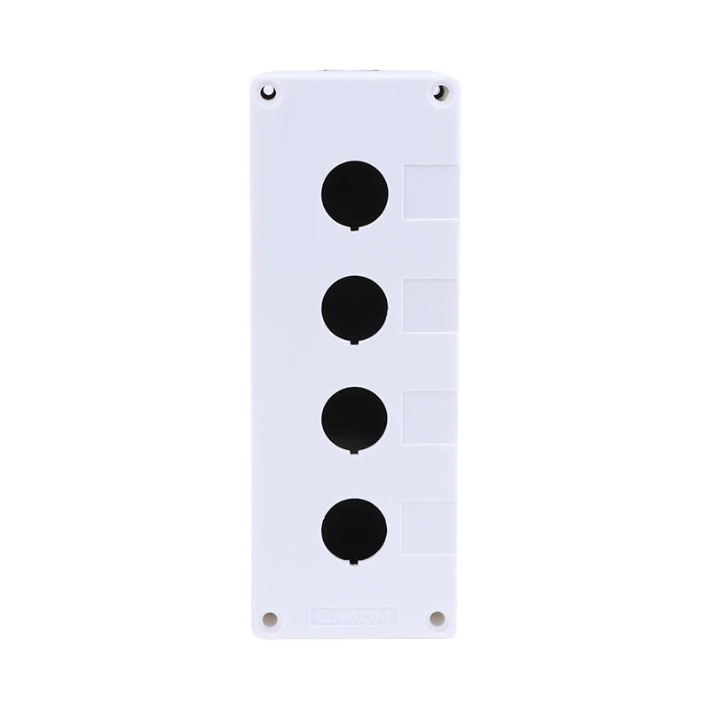 New 22mm Installation Aperture Waterproof Dust-proof LA38Lay 37X B2 Button Switch Control Box 1/2/3/4/5 Hole Height 65mm Peaceful Pleasures Health and Wellness 4 Hole as pic White