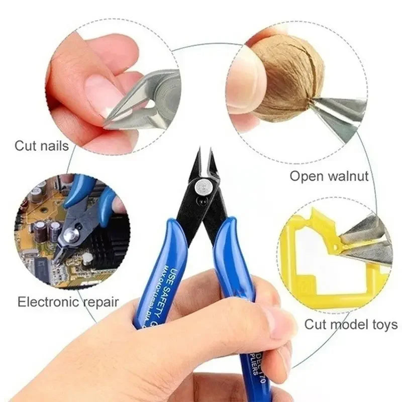 130mm Side Cutting Pliers Tools Electrical Wire Cable Cutters Side Snips Flush Tools Cutting Wire Wire Stripper Crimping Tool Peaceful Pleasures Health and Wellness