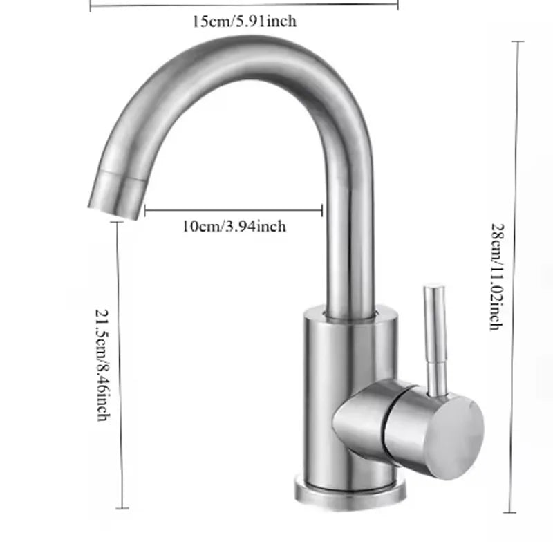 Black Nickel Basin Faucet | Single Handle 360° Swivel Mixer Tap