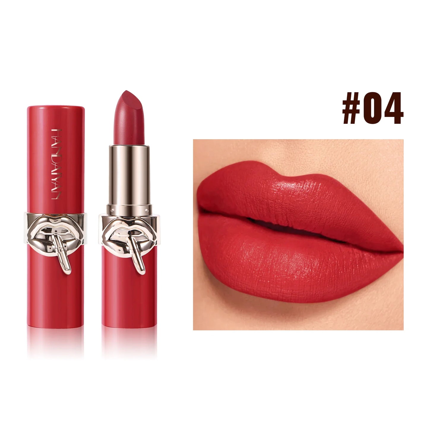 HANDAIYAN Velvet Matte Lipstick | Moisturizing, Waterproof, 6 Shades