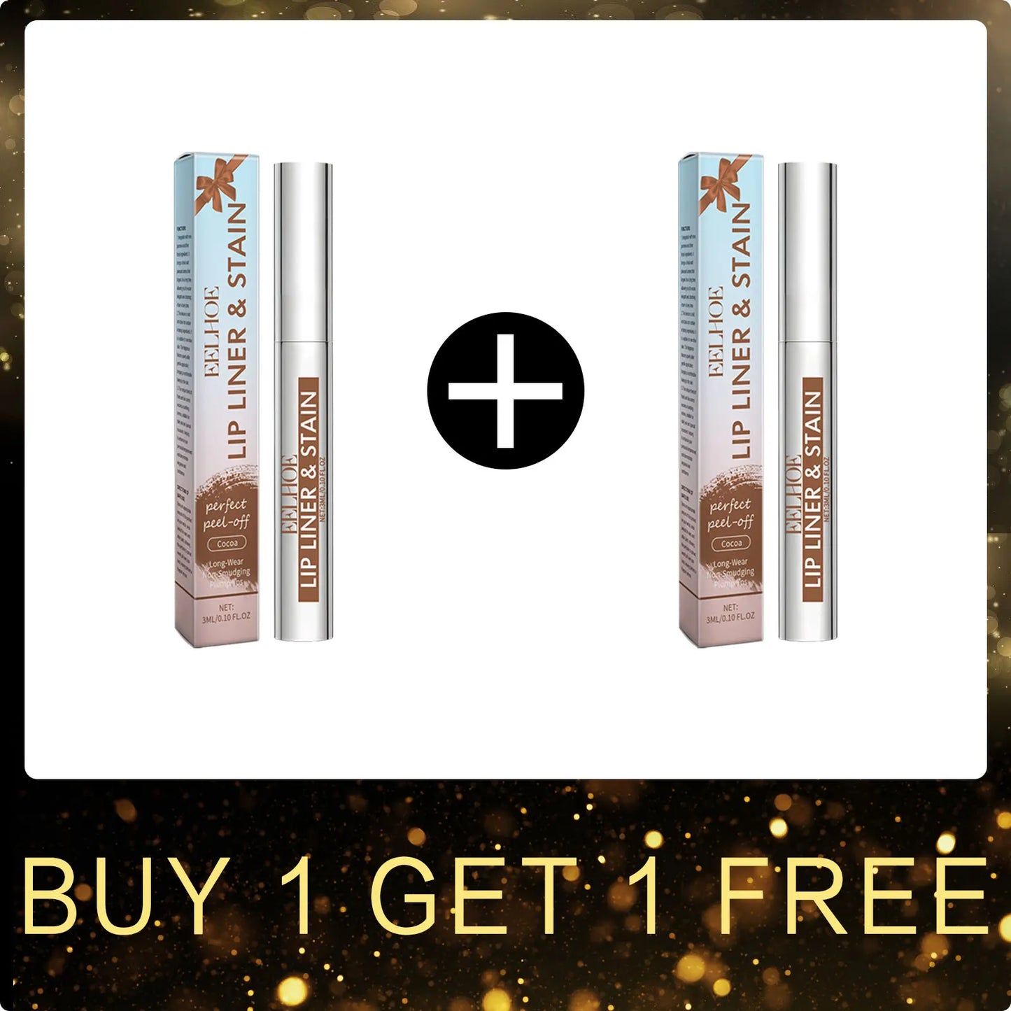 EELHOE Peel-Off Lip Liner | 3-Color Matte Waterproof Stain