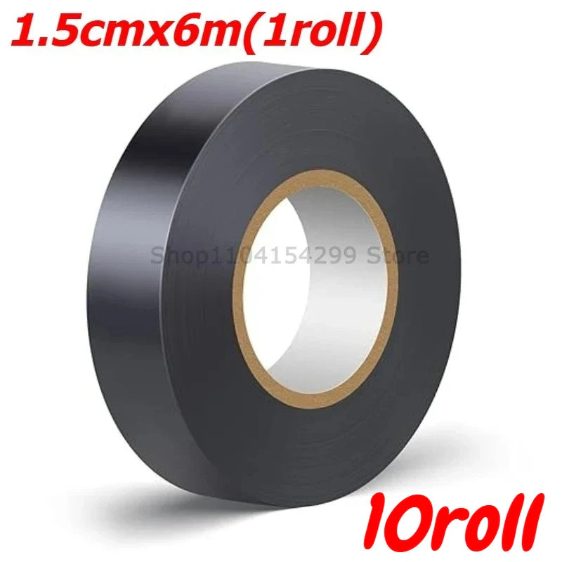 Black PVC Electrical Insulating Tape | Flame-Retardant, 600V