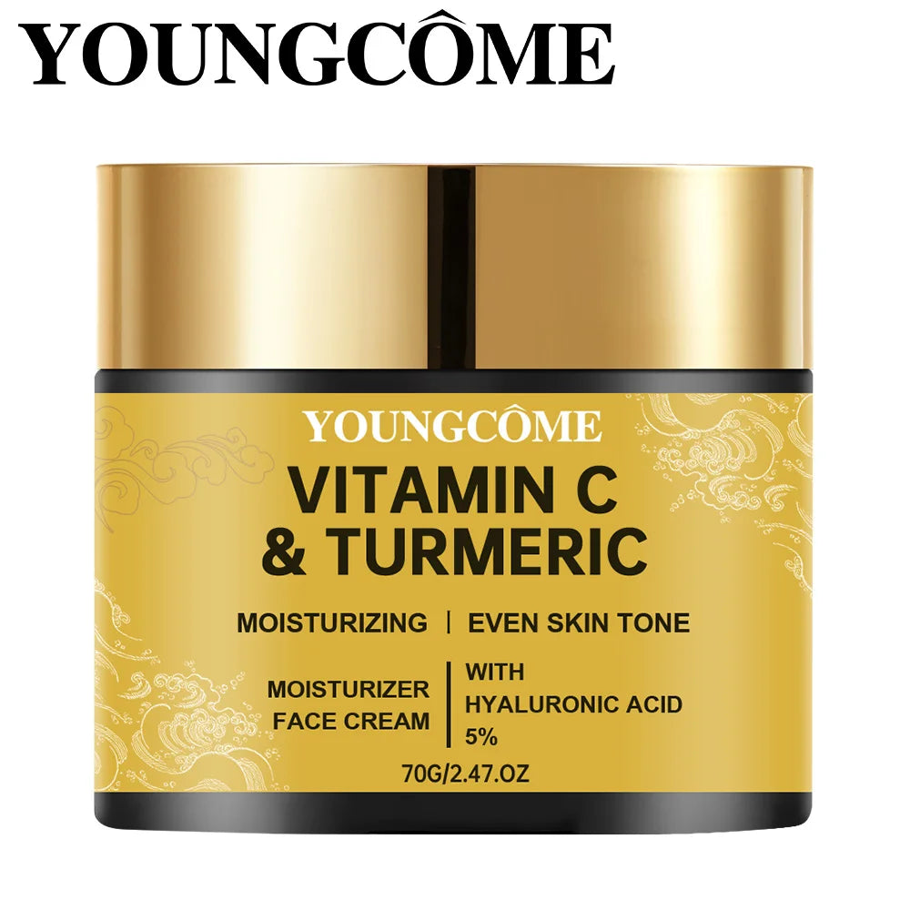 Turmeric Vitamin C Face cream Retinol Moisturizing Firming Hyaluronic Lightening Repairing Smooth Skincare Whitening Creams Peaceful Pleasures Health and Wellness