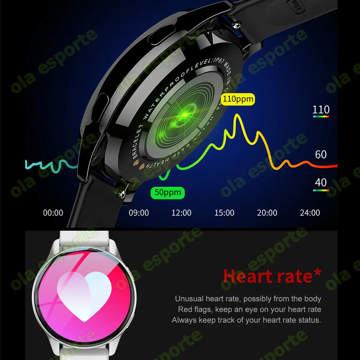 Ola Esporte Watch 6 Smartwatch – Bluetooth Call & Fitness Tracker