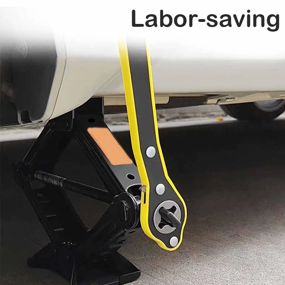 Labor-Saving Ratchet Lug Wrench – Car Tire & Bolt Tool