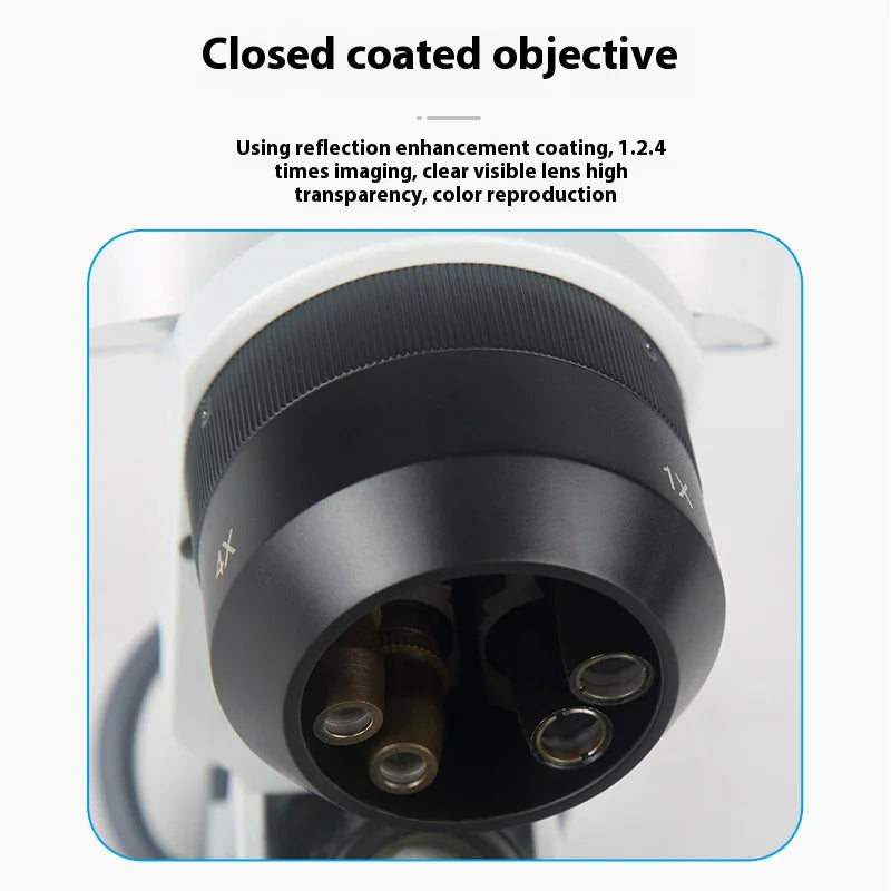 Stereoscopic Microscope with Three Variable Magnification Lenses and Oblique Led Light Source 10X20X40X Peaceful Pleasures Health and Wellness