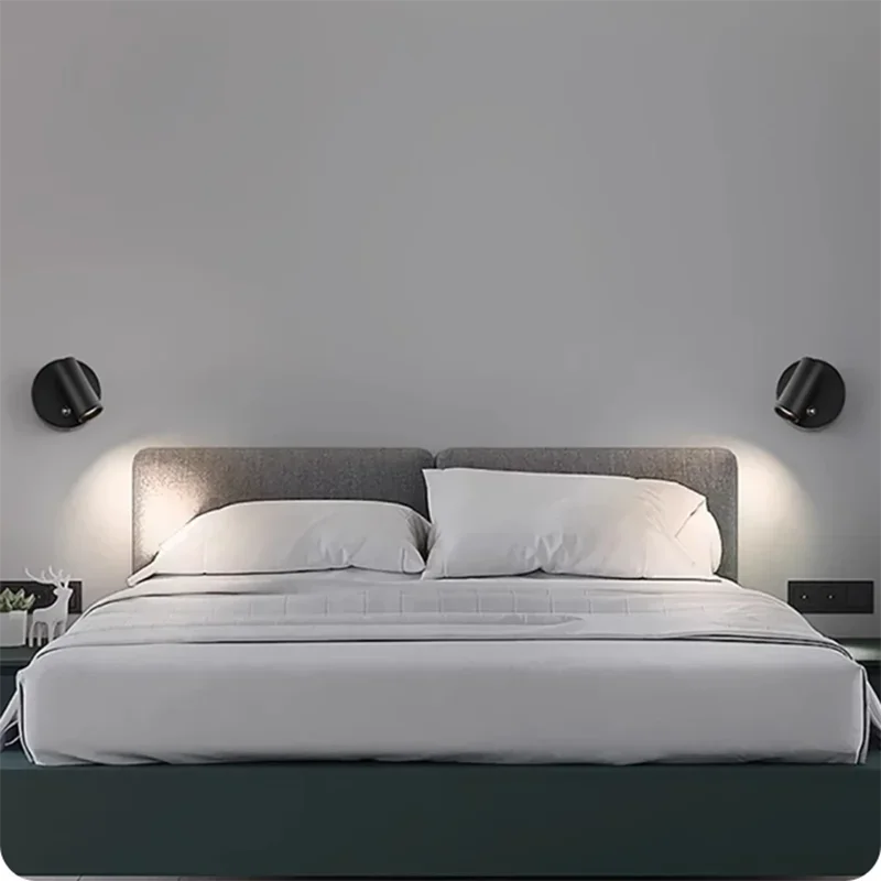 Alloy magnetic type-C rechargeable wall lamp spotlight wireless no wiring no punch reading wall light bedroom bedside LED light Peaceful Pleasures Health and Wellness