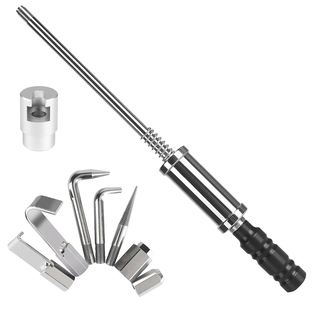 Professional PDR Dent Removal Slide Hammer Hook Kit Metal Crowbar for Auto Body Technicians Peaceful Pleasures Health and Wellness T672