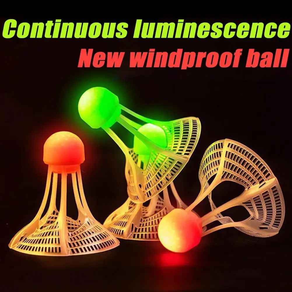 LED Glow Badminton Shuttlecocks – Light-Up Night Birdies 1/2/5 Pk