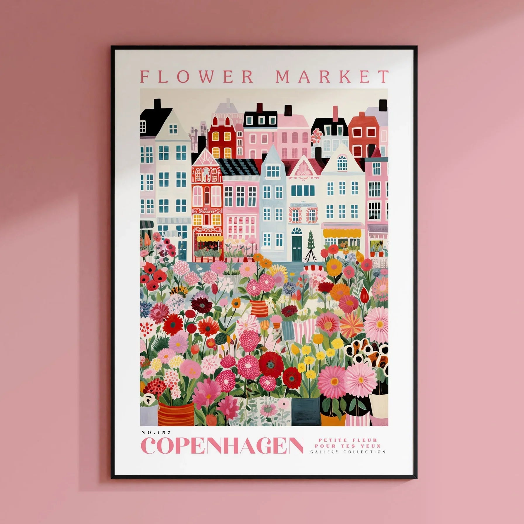 Flower Market Print, Copenhagen Print, Botanical Prints, Digital Prints, Colorful Prints, Trendy Prints, Pink Prints, Art Gift, Peaceful Pleasures Health and Wellness WSS644-7 30x40cm Unframed