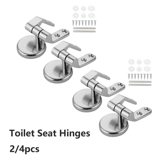 Universal Toilet Seat Hinges | Zinc Alloy Chrome Replacement Set Toilet Seat Hinges Oasis Select