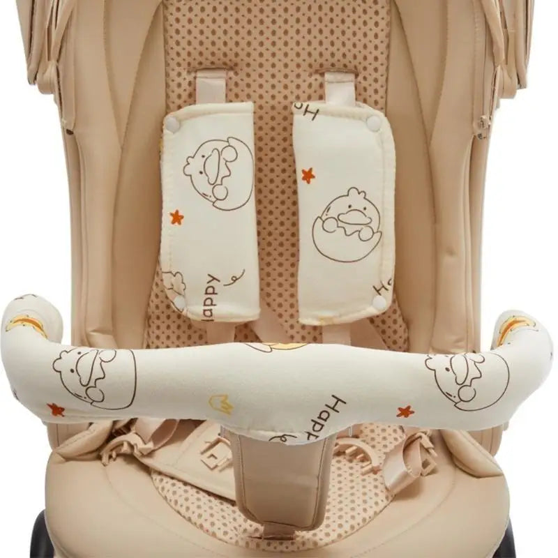 Baby Stroller Shoulder & Crotch Strap Pads | Soft Cotton Comfort