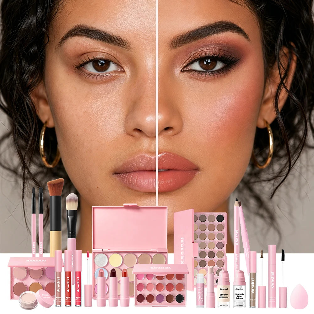 Valentine's Day Holiday Makeup Gift Set All-in-One Makeup Kit for Women Girls Concealer Eyeshadow Blush Full Cosmetic Kit Peaceful Pleasures Health and Wellness