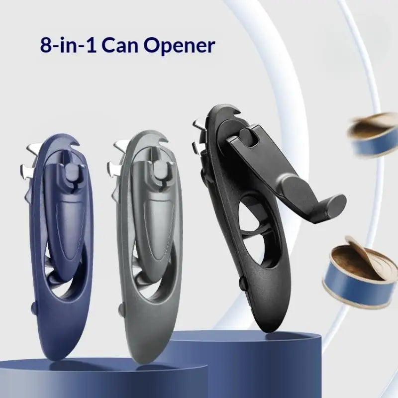 Heavy Duty 8-in-1 Kitchen Can Opener – Stainless Steel Can Opener Peaceful Pleasures Health and Wellness