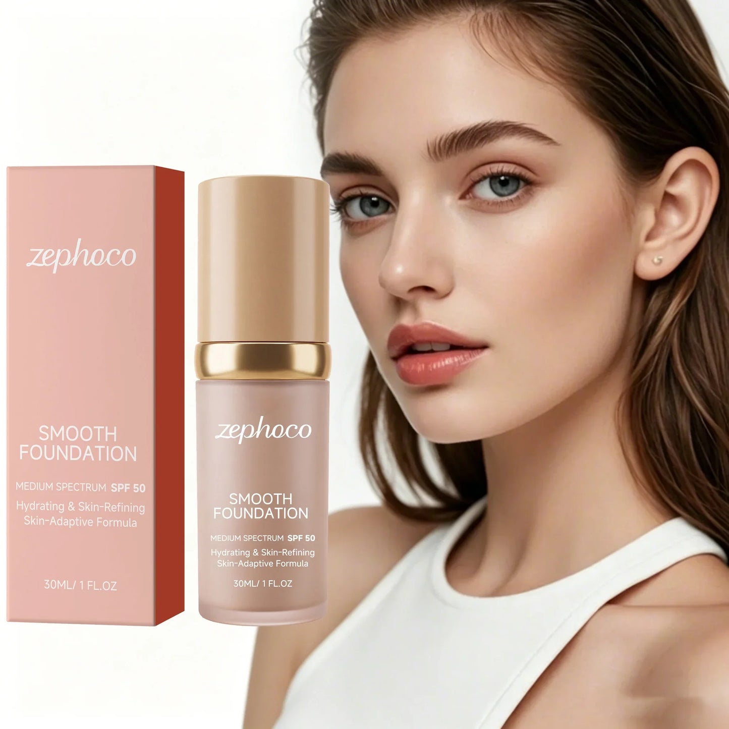 Zephoco Color Changing Foundation SPF50 – Full Coverage 30ml