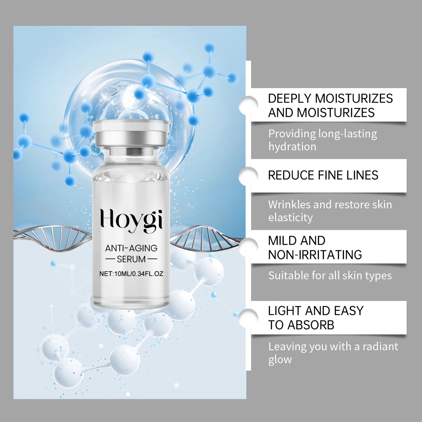 Hyaluronic Acid Microneedle Roller Set – Firming Face Serum