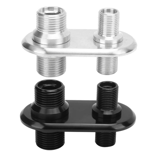 Car 2-Port A/C Bulkhead Connector | 6061-T6 Aluminum Firewall A/C Bulkhead Connector Peaceful Pleasures Health and Wellness