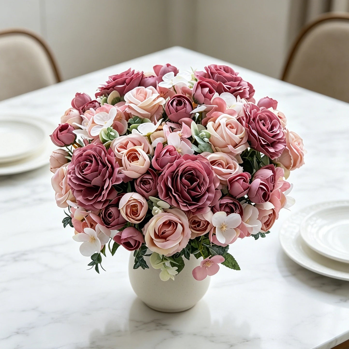 Artificial Silk Rose Bouquet | Wedding & Home Floral Decor