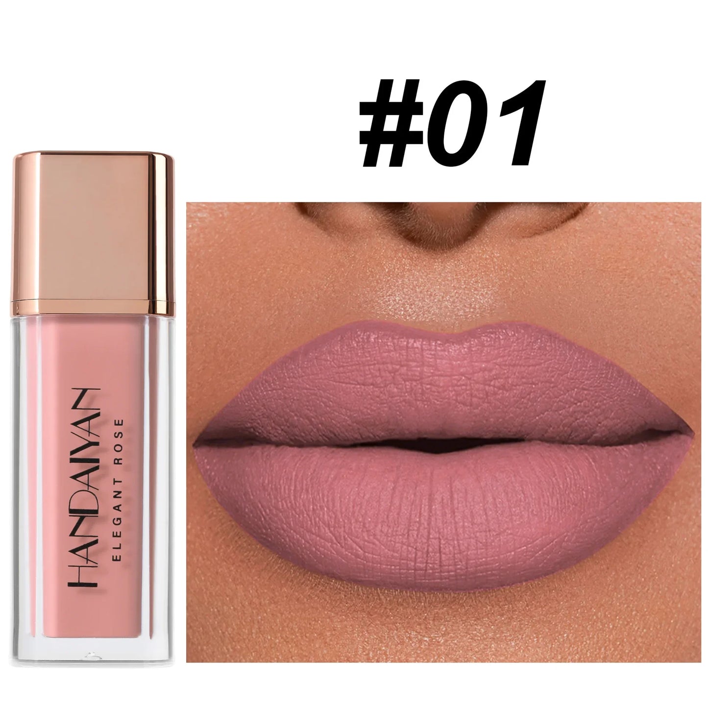 8-Color Matte Liquid Lipstick – Waterproof Long-Lasting Lip Tint