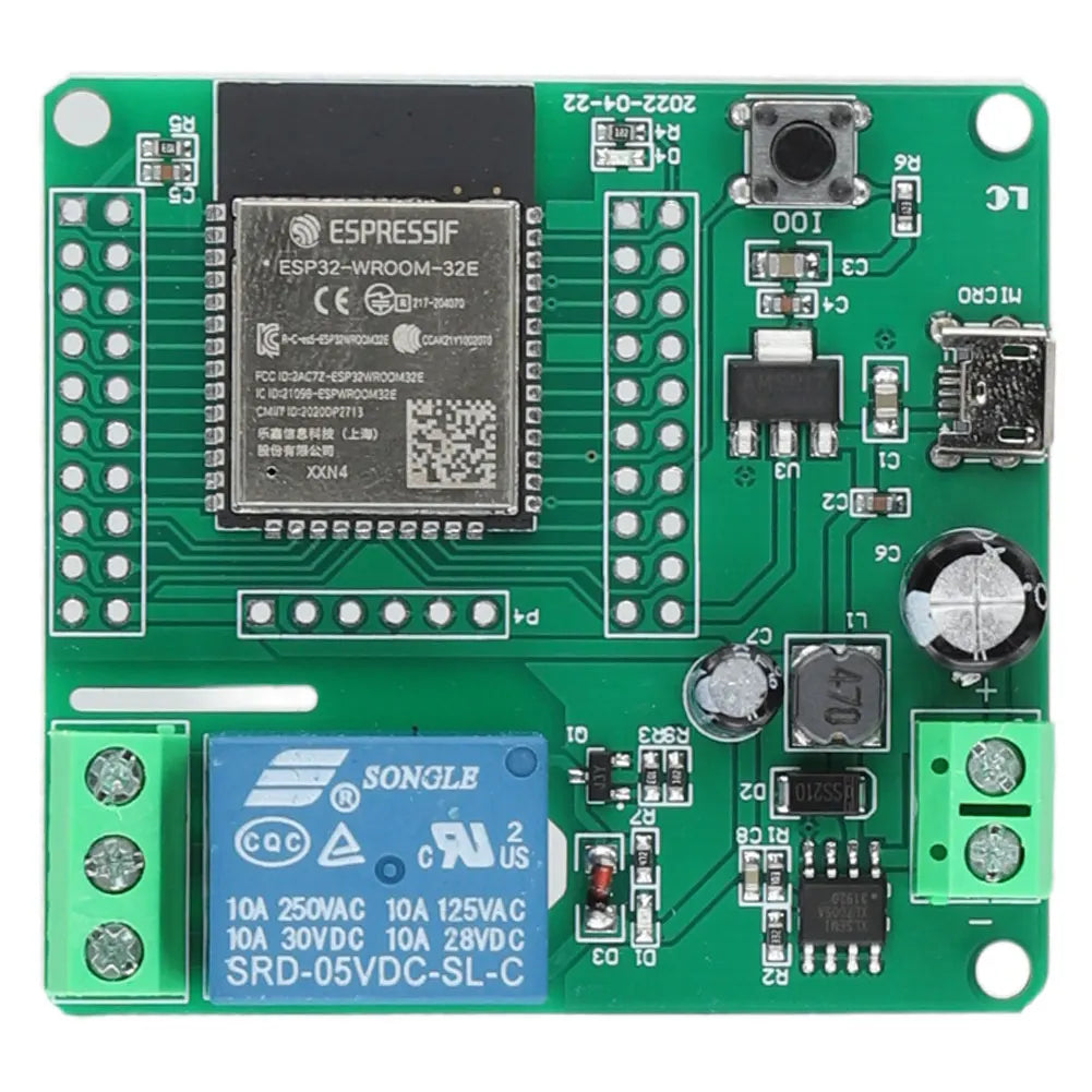 ESP32 1/2/8 Channel Power Supply Module DC 5-30/60V WIFI Bluetooth-compatible BLE Relay Module Secondary Development Board Peaceful Pleasures Health and Wellness DC5 to 60V 1Channel