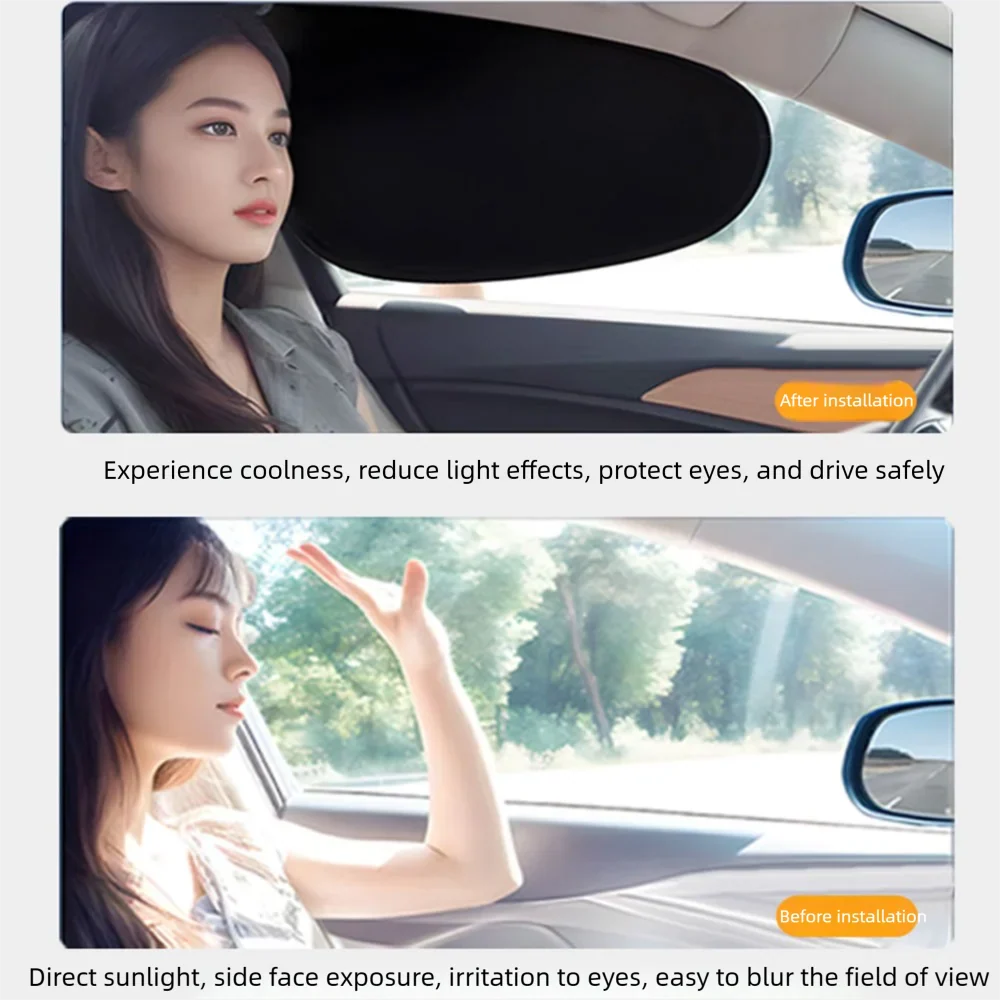 4-Layer Electrostatic Car Side Window Sun Shade | UV Blocker