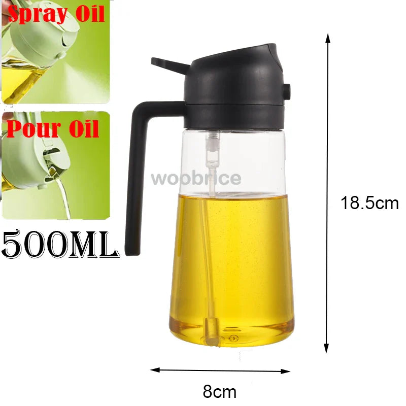 2-in-1 Oil Sprayer & Dispenser Bottle | Air Fryer & Cooking